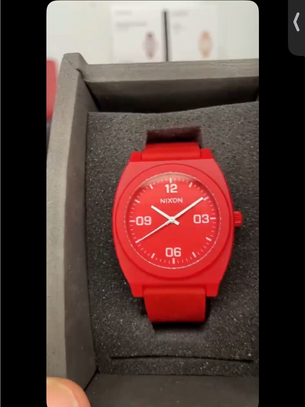 Nixon All-Red Silicone Casual Watch